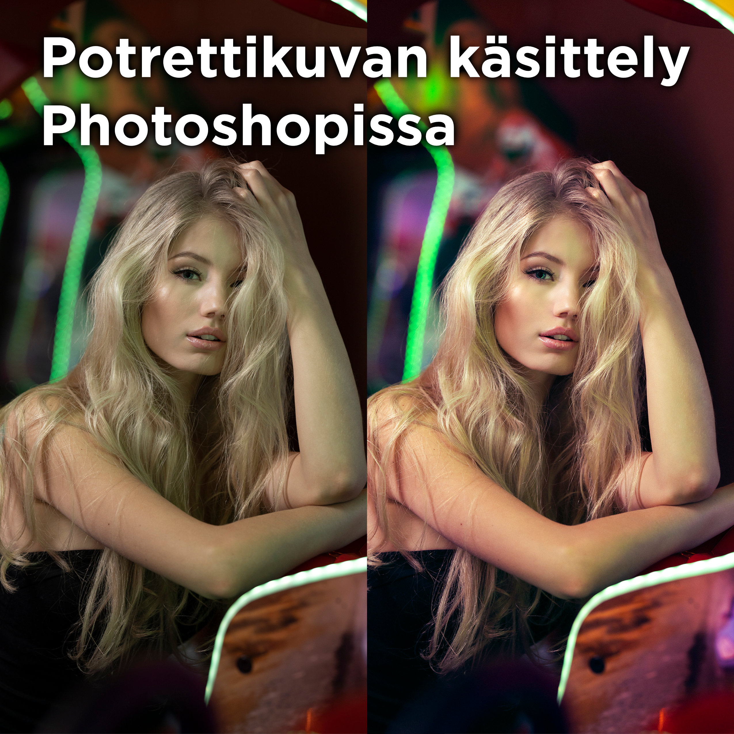 Potrettikuvan käsittely Photoshopissa